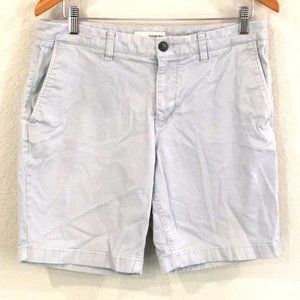 Hawker Rye Mens Puritan Gray Chino Shorts Sz 32x9 Stretch Designer